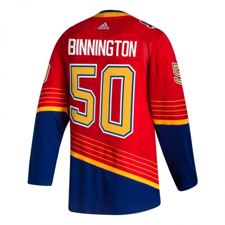 Herren Eishockey St. Louis Blues Trikot Jordan Binnington 50 2020-21 Reverse Retro Authentic